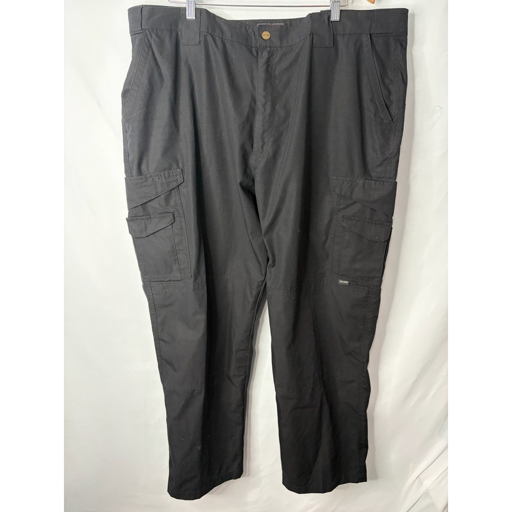 Tru-Spec Mens Black Ripstop Tactical Cargo Pants 44x32 Utility Workwear Gorp